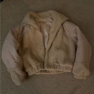 12th Tribe Mt. Kisco Beige Sherpa Jacket